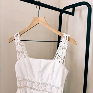 White lace picnic dress